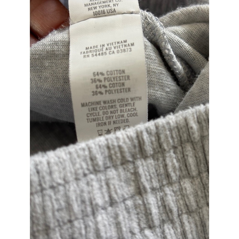 Aerie gray high rise velour ribbed flare Yoga pants XS - Picture 5 of 9